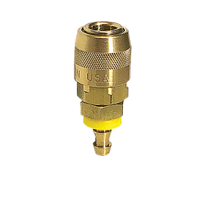 3 Series 1/4" 1-Way USA Auto. Slim Profile Sockets, Push-On Hose Stem